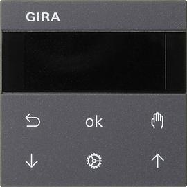 536628 Gira S3000 Jalousie- und Schaltuhr Display System 55 Anthrazit Produktbild