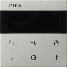 5366600 Gira S3000 Jalousie- und Schaltuhr Display System 55 Edelstahl Produktbild