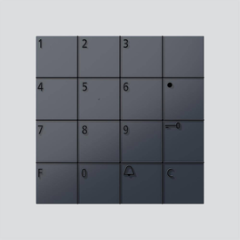 210004914-00 Siedle COM 611 02 AG Codeschloss Modul COM 611 02 AG anthraz Produktbild front M