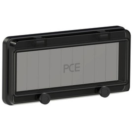 900610s PCE Klappfenster 10TE für Sicherungen IP66/67 schwarz Produktbild