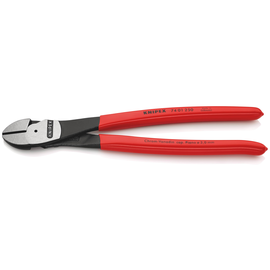 7401250 KNIPEX KRAFT SEITENSCHNEIDER 250MM M. KUNSTSTOFF ÜBERZOGEN Produktbild front M