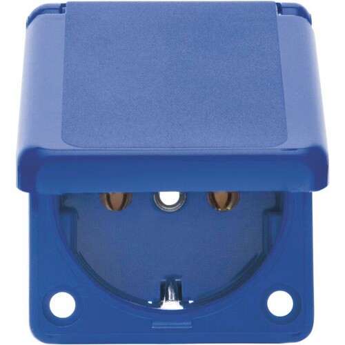 7429635 Berker BERKER Einbau SSD IP44 50x60mm mit Klappdeckel  blau Produktbild