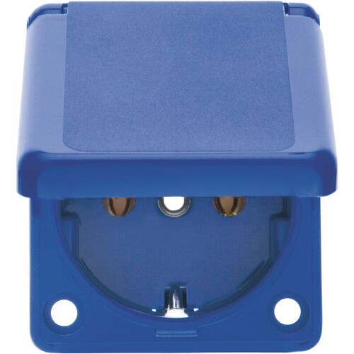 7429635 Berker BERKER Einbau SSD IP44 50x60mm mit Klappdeckel  blau Produktbild Front View L