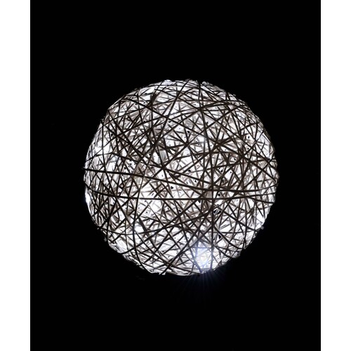 150-103 MK Organic Ball DM40cm 220-240V LEDwh, Organic wh 7W T-1 Produktbild Front View L