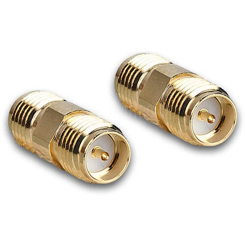 ADP RSMA-RSMA FF Airwin Adapter Reverse SMA Buchse auf Reverse SMA Buchse Produktbild Front View L