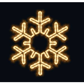 160-038 MK Snow Flake LED warm weiss Dm.55cm Produktbild