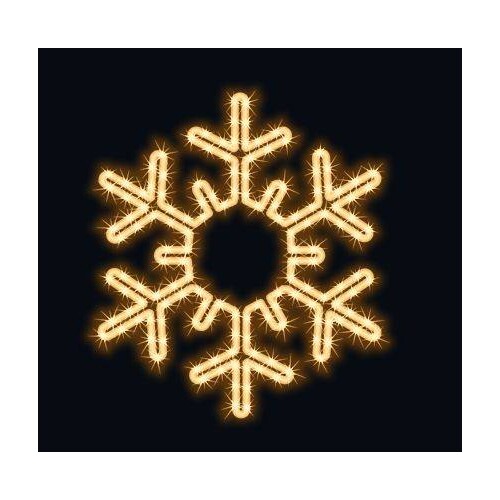 160-038 MK Snow Flake LED warm weiss Dm.55cm Produktbild