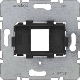 454201 Berker BERKER Tragring 1fach mit schwarzer für Modular Jacks Modul-Einsä Produktbild
