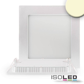 112460 Isoled Einbau Downlight ultra flach, eckig, weiß, dimmbar, 9W, warmwe Produktbild