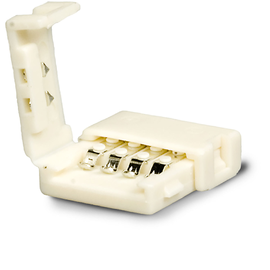 111622 Isoled Flexband Clip Verbinder 4 polig, weiß für Breite 10mm Produktbild front M