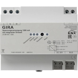 213800 Gira KNX Spannungsversorgung 1280 mA mit integrierter Drossel 6TE Produktbild