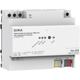 213800 Gira KNX Spannungsversorgung 1280 mA mit integrierter Drossel 6TE Produktbild