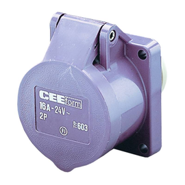 603 Mennekes MENNEKES CEE Anbausteckdose 16A 2p 20 25V IP44 50-60Hz Produktbild front M