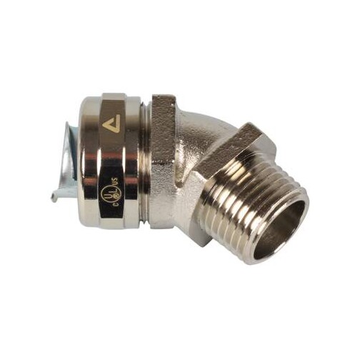 7144402 Anamet 45° COMPACT FITTING NICKEL PLATED BRASS, IP 66/67   NPT 1.1 Produktbild Front View L