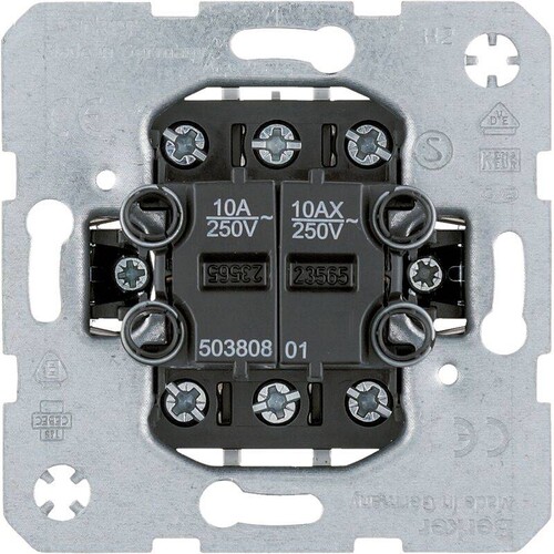 50380801 Berker BERKER Serien Wechsel links Taster/ rechts Schalter Produktbild Front View L