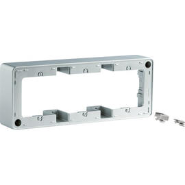 10316084 Berker Q.1 Ap-Rahmen 3fach, alu samt Produktbild front M