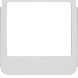 13196084 Berker Designrahmen rund alu matt, lackiert Produktbild front M