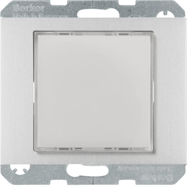 29527003 Berker LED-Signallicht, rote/grüne Beleuchtung alu matt, lackie Produktbild front M