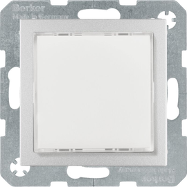 29531404 Berker LED-Signallicht, weiße Beleuchtung alu matt, lackiert Berker B Produktbild front M