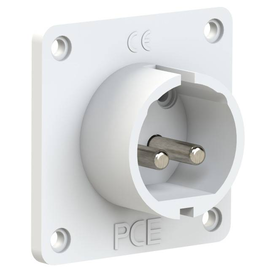 692-12v PC-Electric CEE- Anbaugerätestecker gerade 70x70mm 32A 2 Produktbild front M
