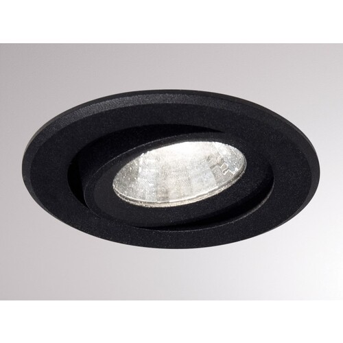 305-0040680202706 Tecnico AGON ROUND EB STRAHLER schwarz matt RAL 9005 LED 5W Produktbild