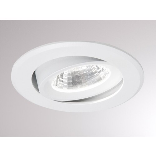 305-0040680403005 Tecnico AGON ROUND EB STRAHLER weiß matt RAL 9003 LED 5W Produktbild