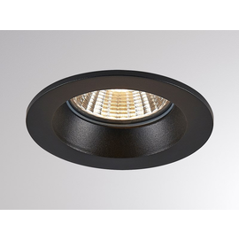 308-0010790302706 Tecnico CHICCO ROUND EB STRAHLER schwarz matt RAL 9005 LED 7W Produktbild front M