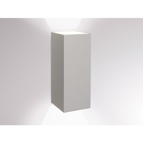 472-0060890003004 Tecnico BEN SQUARE WL silber matt RAL 9006 2x LED Produktbild