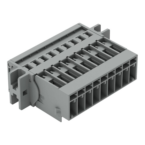 769-609/002-000 Wago Stiftleiste mit CC und Befestigungsflanschen für Schraub Produktbild