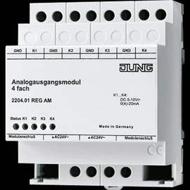 2204.01REGAM Jung Analogausgangsmodul 4fach Produktbild