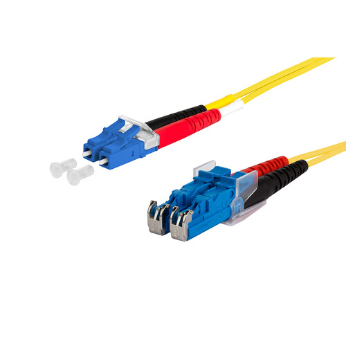 151P1JOMO20E Metz LWL Duplex Patchkabel E9/125 OS2 LC/E2000 2m Produktbild