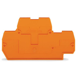 870-519 Wago Abschluss  und Zwischenplatte 2 mm dick orange Produktbild