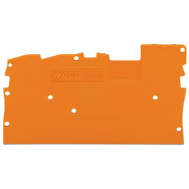2022-1392 Wago Abschluss  und Zwischenplatte 1 mm dick orange Produktbild