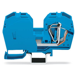 285-634 Wago 2 Leiter Durchgangsklemme mit integrierter Abschlussplatte blau Produktbild