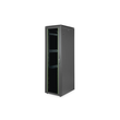 DN-19-42U-6/8-B-1 Digitus 19" Schrank 42HE, Glastür, RAL9005, H2053xB600xT800 Produktbild front S