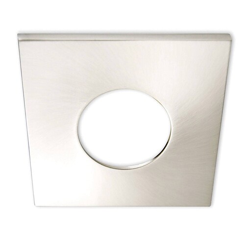 113065 Isoled Cover Aluminium eckig nickel gebürstet für Einbaustrahler Sys Produktbild Front View L