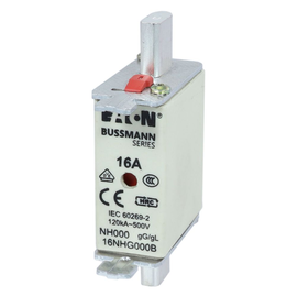 16NHG000B Eaton NH FUSE 16A 500V GG/GL SIZE 000  NH FUSE 16A 500V GL/GG SIZE 0 Produktbild