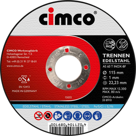 208910 Cimco Korund Trennsch. Inox 115 Produktbild