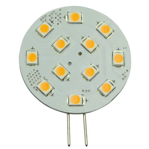 33820 Scharnberger+H. LED Leuchtmittel 12SMD Modul Ø30mm G4 10 30VDC 10 18VAC  Produktbild