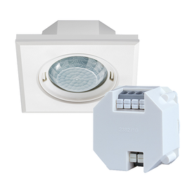 EP10428715 Esylux PD FLAT 360i/8 SQUARE WHITE DALI SET PD FLAT 360i/8 quadrati Produktbild front M