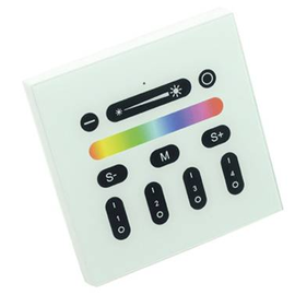 36769 Scharnberger+H. Wandsteuereinheit für LED Warmweiß+RGB 80x80x39mm für Ein Produktbild front M