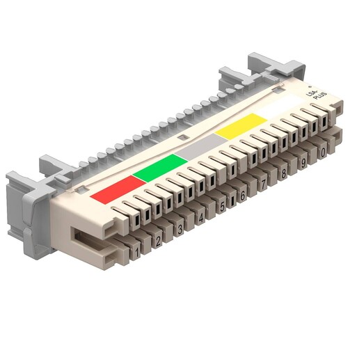 5084012 Obo LSA T LEI Trennleiste 10 Doppeladern für LSA Plus 40 polig   weiß Produktbild