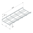 10355 Trayco MT35 200 3EG Gitterrinne   Mesh Tray Produktbild