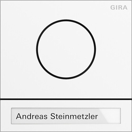 5565902 Gira Türstationsmodul System 106 Verkehrsweiß(lack.) Produktbild Front View L