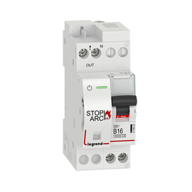415922 Legrand DX3 AFDD LS B16 1P+NR 6KA Brandschutzschalter Produktbild front M
