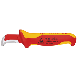 98 55 SB Knipex VDE Kabelmesser mit Gleitschutz Produktbild