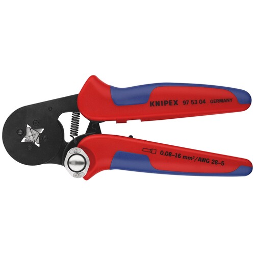 97 53 04 SB Knipex Aderendhülsen Presszange, selbsteinstellend Produktbild