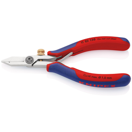 11 82 130 Knipex Elektronik-Abisolierschere Produktbild front M