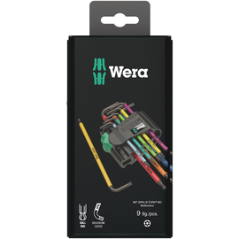 05073599001 Wera 967/9 TX BO Multicolour 1 SB Winkelschlüsselsatz Produktbild