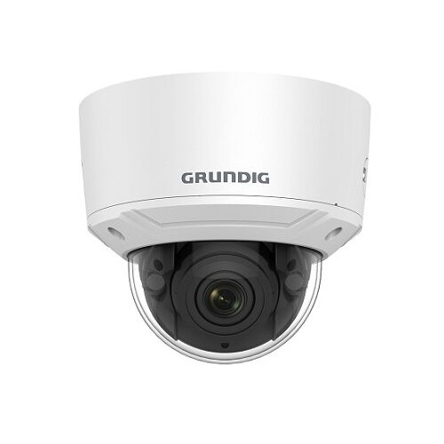 GD-CI-AP4637V Grundig 1/3_ Farb S/W Full HD 4MP IP IR Fixdome Kamera motorisiert Produktbild Front View L